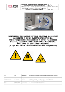 indicazioni operative interne relative al rischio associato a campi