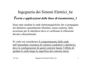 Teoria e applicazioni delle linee di trasmissione I