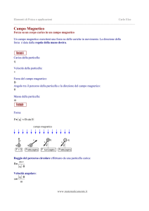 Campo Magnetico - Matematicamente