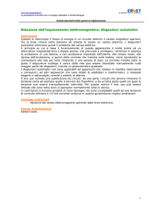 Riduzione dell`inquinamento elettromagnetico