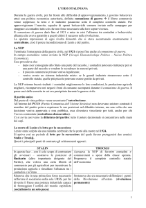 L'URSS Staliniana: Comunismo, NEP e Purghe