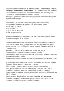 Ricetta Cracker di Pane Azzimo al Rosmarino e Semi di Lino