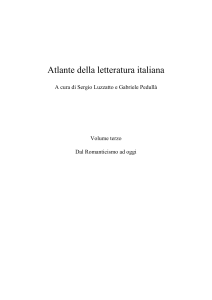 Letteratura italiana: Romanticismo ad oggi - Milano e Torino