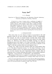 Zadeh - 'Fuzzy Sets' - Inf. Control Vol. 8 p338-353