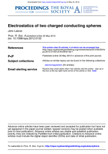 Electrostatics of Charged Conducting Spheres