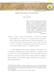 Proprietà, Beni Comuni e Funzione Sociale