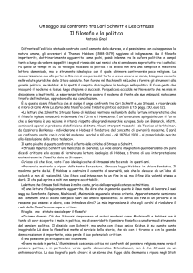 - un saggio sul confronto tra carl schmitt e leo strauss