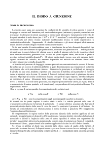 Il Diodo a Giunzione PN: Appunti di Elettronica
