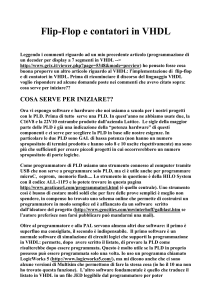 Flip Flop e Contatori in VHDL