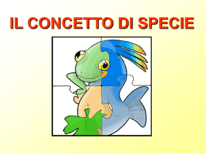 Il Concetto di Specie: Presentazione di Biologia