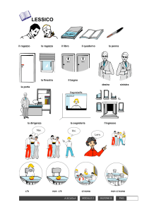 Lessico Italiano: A Scuola - Vocabolario Illustrato