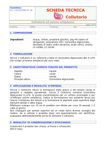 SCHEDA TECNICA Collutorio