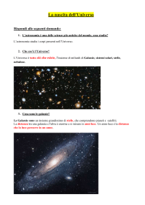 Nascita dell'Universo: Astronomia per la Scuola Media