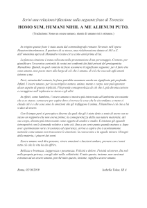 Homo Sum: Riflessione sulla Natura Umana di Terenzio