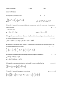 calcolo letterale