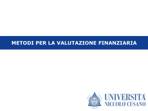 Valutazione Finanziaria: Metodi e Introduzione alla Matematica