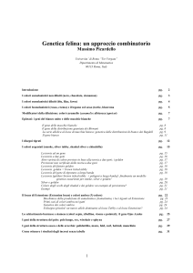Genetica Felina: Approccio Combinatorio