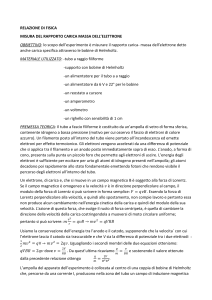 Rapporto Carica-Massa Elettrone: Esperimento di Fisica