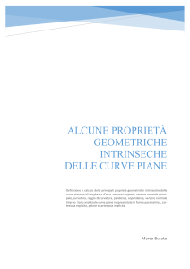 PROPRIETÀ DELLE CURVE PIANE