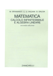 calcolo infinitesimale e algebra lineare