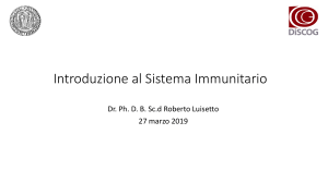Introduzione al Sistema Immunitario: Presentazione