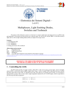 FPGA Lab: Multiplexers, LEDs, Switches & Testbenches