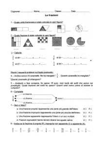 Esercizi sulle Frazioni: Matematica per la Scuola