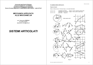 Sistemi Articolati: Appunti di Meccanica Applicata