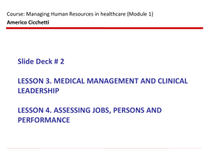 HR Management in Healthcare: Leadership & Performance