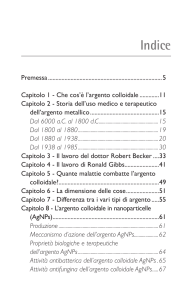 Argento Colloidale: Indice del Libro