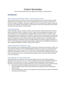 Carbon Nanotubes: Properties and Applications