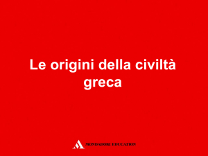 origini della civilta greca