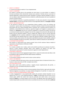 La materia e le sostanze