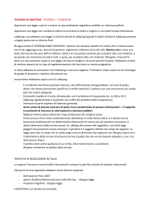 Drafting Legislativo e Lobbying: Appunti di Lezione