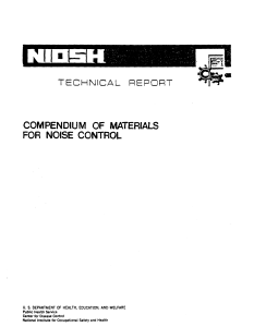 80-116 NIOSH Compendium of Materials for Noise Control
