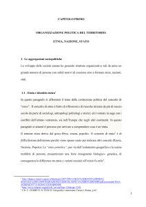 CAPITOLO PRIMO Le minoranze 