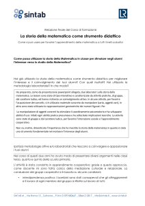 Storia della Matematica: Strumento Didattico nella Scuola Primaria