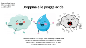 droppina e le piogge acide