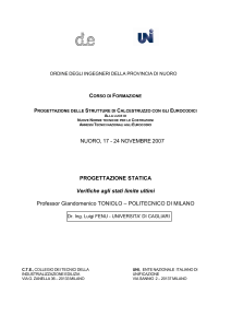 Progettazione Strutture Calcestruzzo: Eurocodici e NTC 2007
