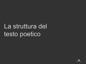 Struttura del testo poetico: rima, versi e strofe