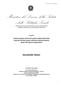 Analisi anatomo-clinica dei quadri malformativi fetali ... - CCM Network