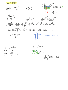 Appunti di Calcolo: Integrali, Derivate e Limiti