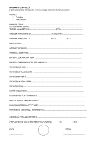Format registro manutenzione
