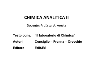CHIMICA ANALITICA tecniche