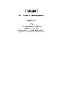 Modello UDA: Unità di Apprendimento per la Scuola