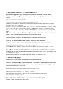 Legislazione vittoriana, Suffragio e Donne nella Politica Italiana