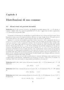 Distribuzioni e Processi Stocastici: Appunti di Probabilità