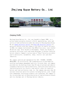 Zhejiang Guyue Battery