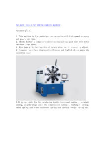 China Spring machine manufacturer Price