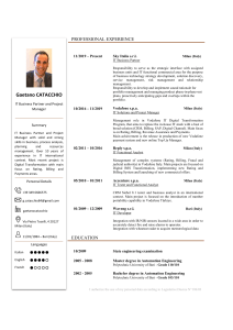 CurriculumVitae  CatacchioGaetano